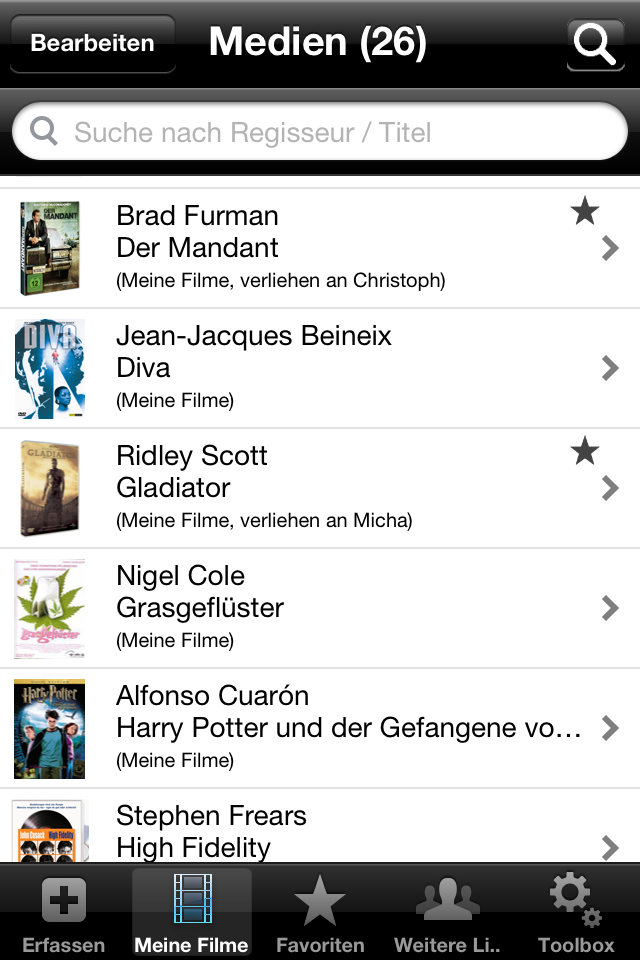 App Tipp: DVDs verwalten mit DVD Shelf App Tipp: DVDs verwalten mit DVD Shelf